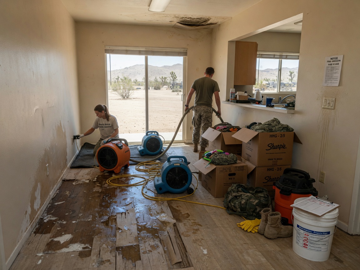 water damage restoration in Apple Valley
