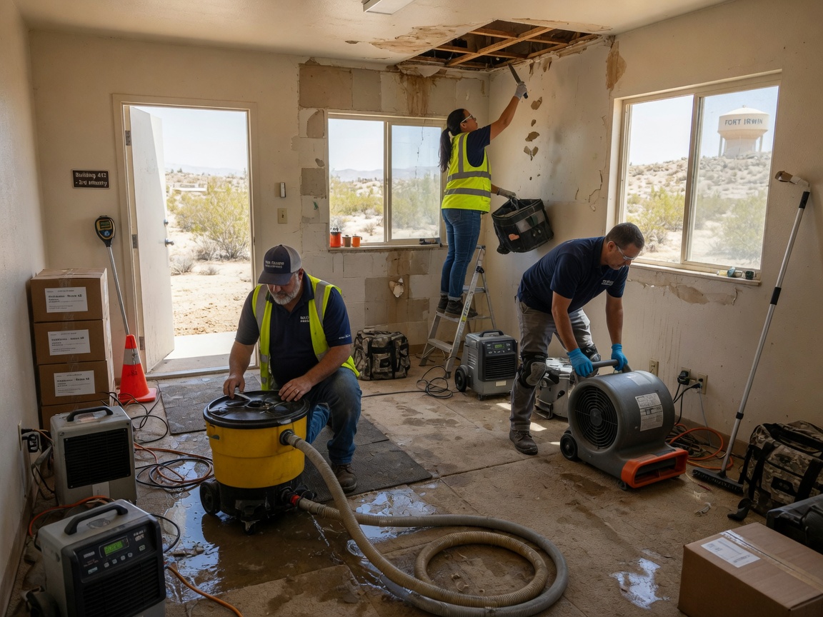 water damage restoration in Yermo