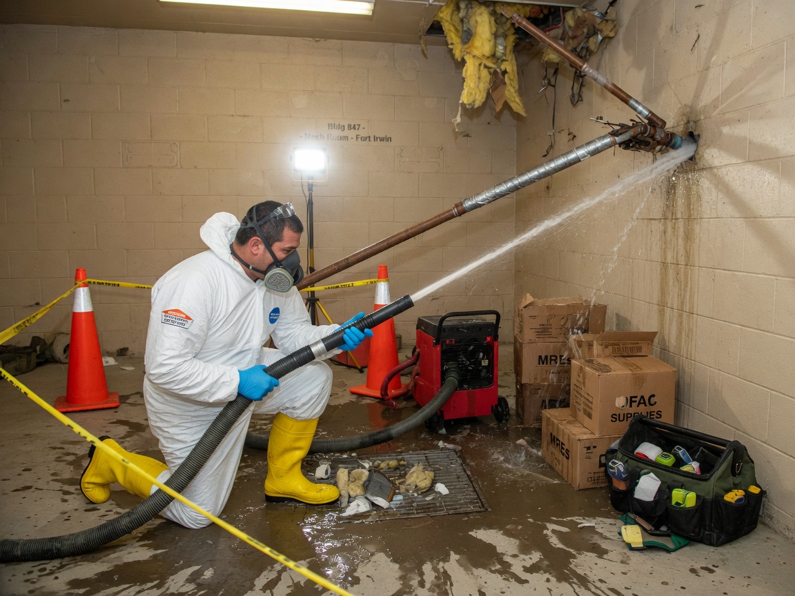 Burst Pipe Emergency Cleanup in Fort Irwin